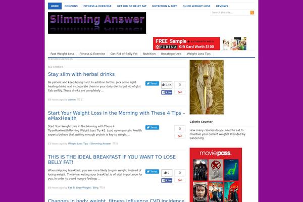 Freshlife theme site design template sample