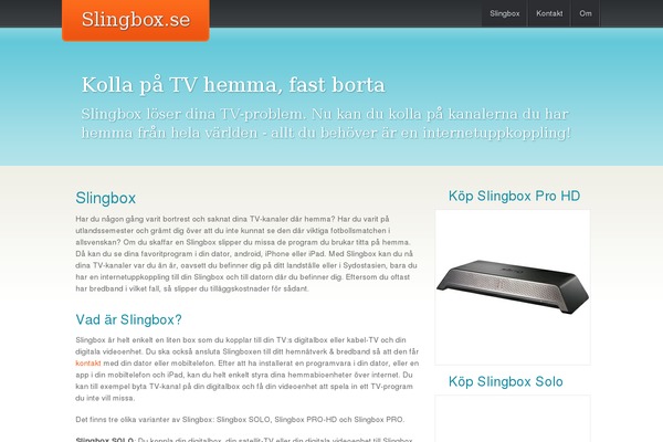 slingbox.se site used Coaster