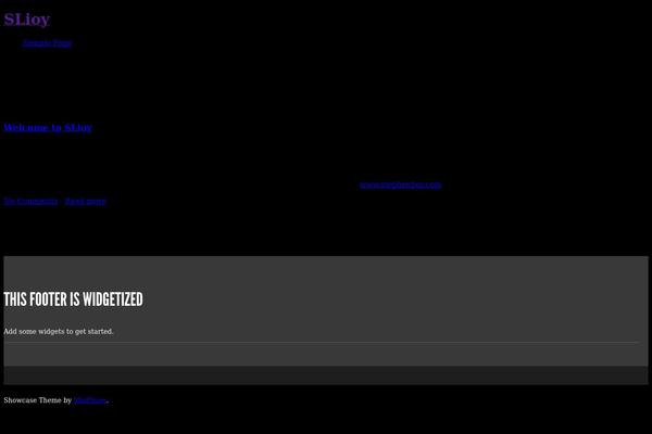 Showcase theme site design template sample