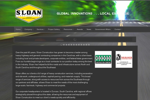 sloan-construction.com site used Empire