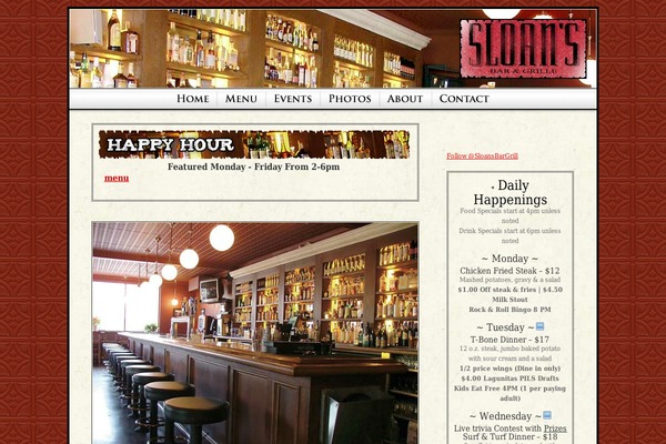 sloans theme websites examples