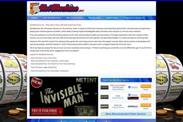 slotmachine.me site used Freeonlinepokies