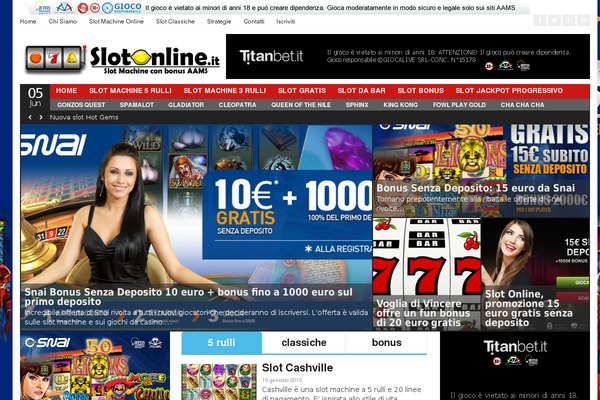slotonline.it site used Slots