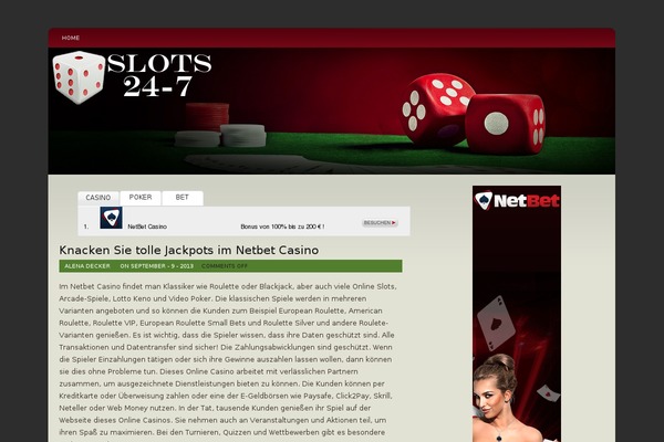 newcasino theme websites examples