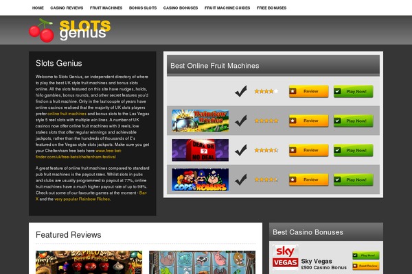 slotsgenius.com site used Ofm