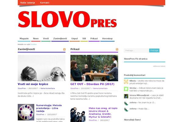 Mesocolumn-child theme site design template sample