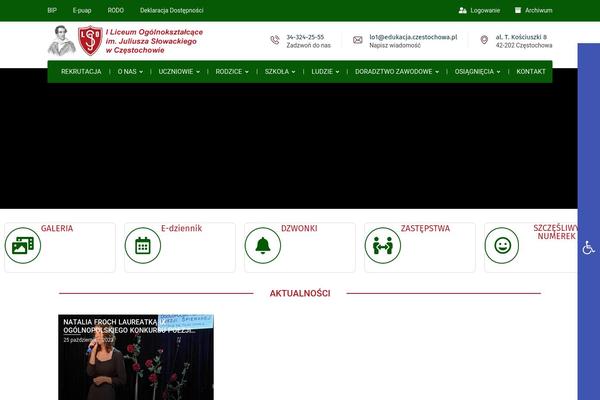 Site using Pojo Accessibility plugin