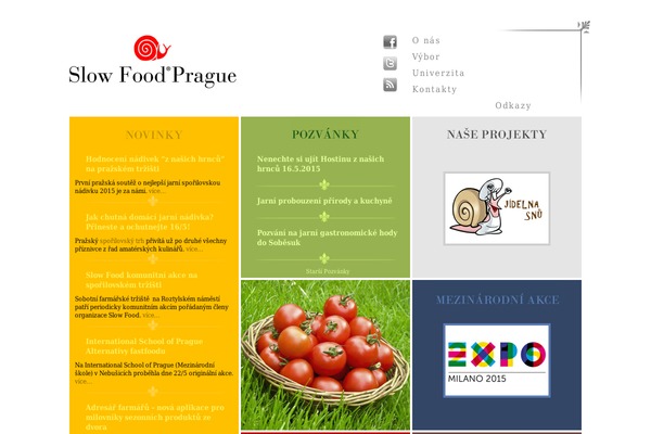 slowfood.cz site used Slowfood