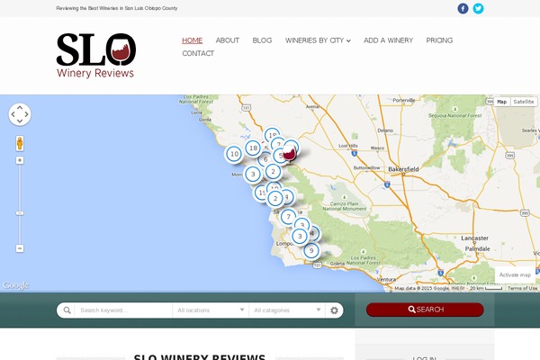 Directory theme site design template sample