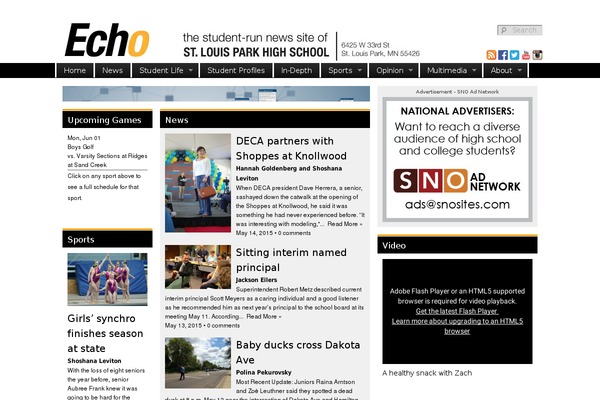 slpecho.com site used Sno Flex