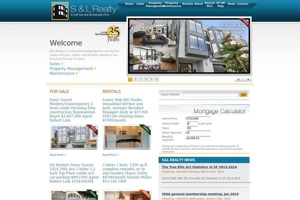 RealEstate theme site design template sample