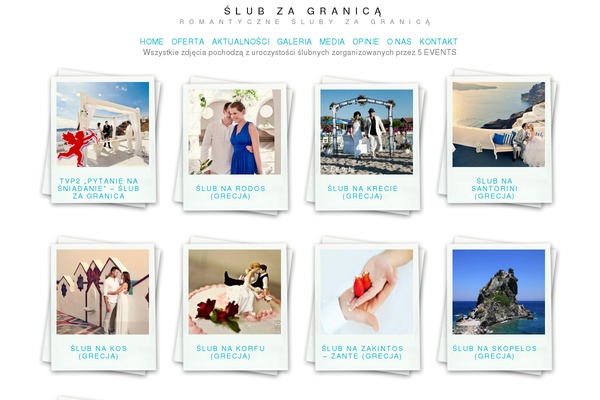 Polaroids theme site design template sample