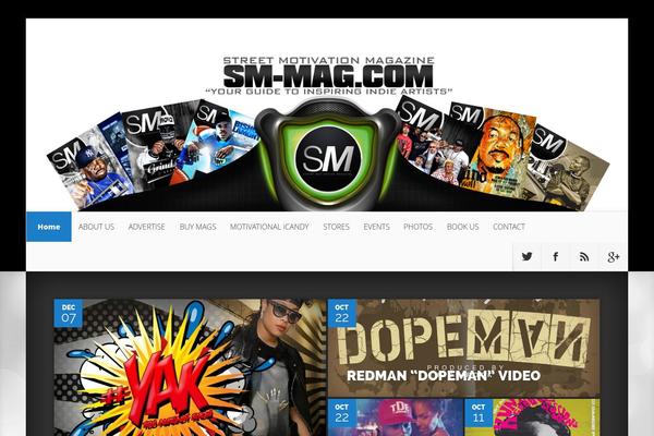 Nexus theme site design template sample
