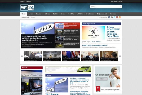 Local News theme site design template sample