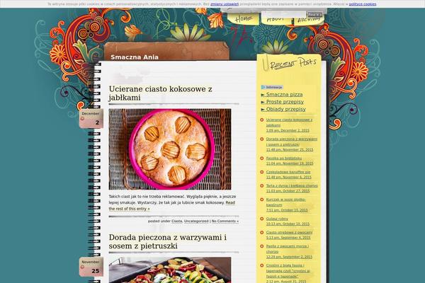 Notepad Chaos theme site design template sample