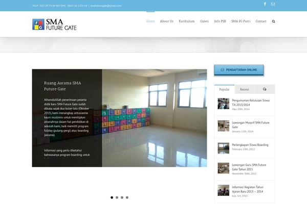 Hueman theme site design template sample