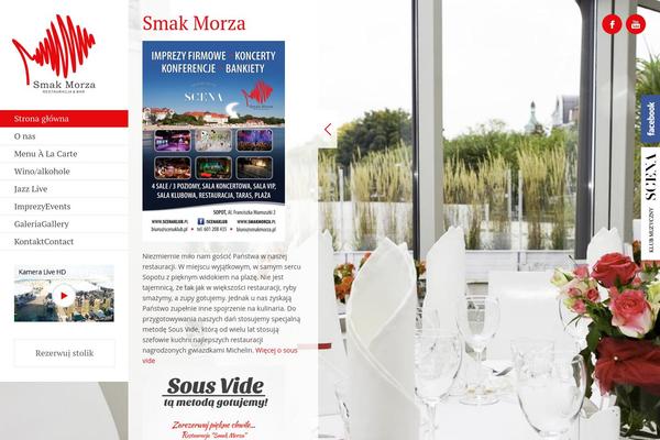 Ristorante theme site design template sample