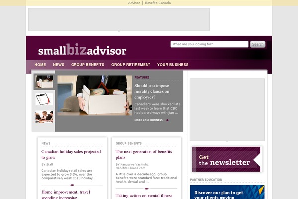smallbizadvisor.ca site used Ba
