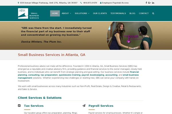 smallbizservices.com site used Sbstheme