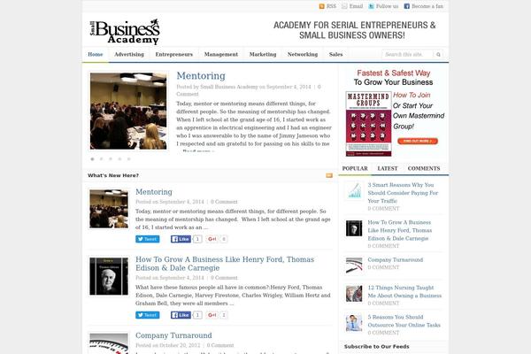 Daily theme site design template sample