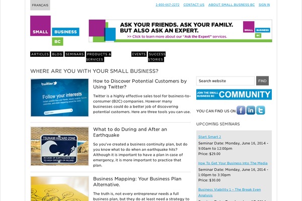 WordPress website example screenshot