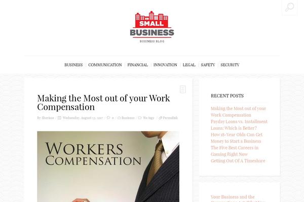 BuzzBlog theme site design template sample