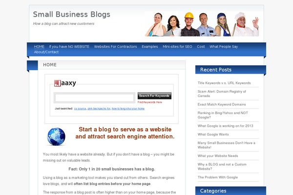 BlogoLife theme site design template sample