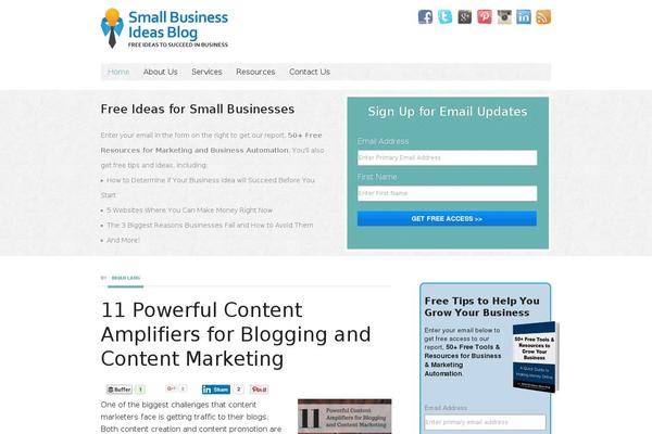 Balance theme site design template sample