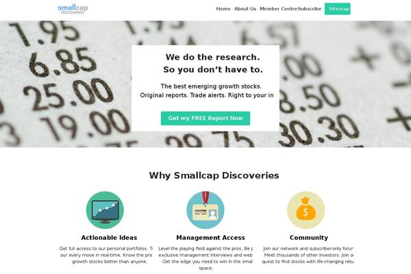 Impreza Child theme site design template sample