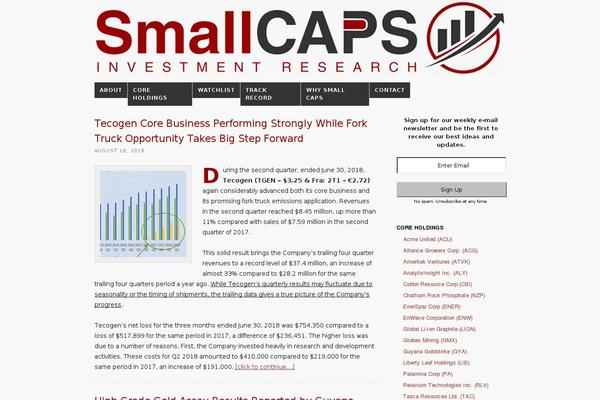 Site using Another MailChimp Widget plugin