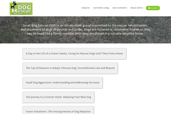 Site using Petfinder Listings plugin