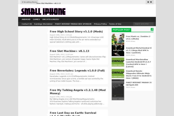smalliphone.com site used Encun