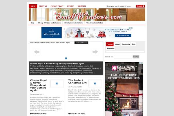 Gazette theme site design template sample