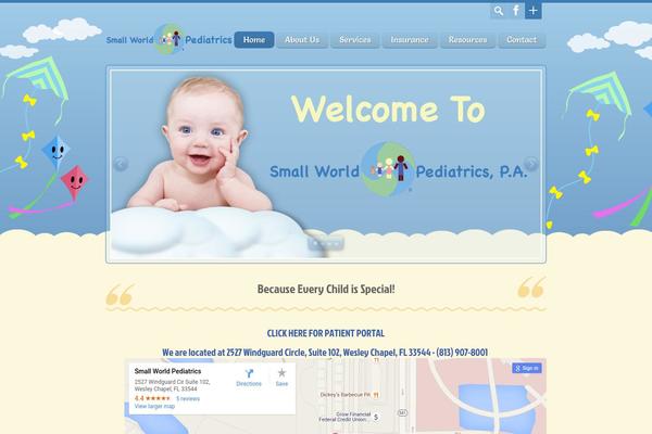 Happy Kids theme site design template sample