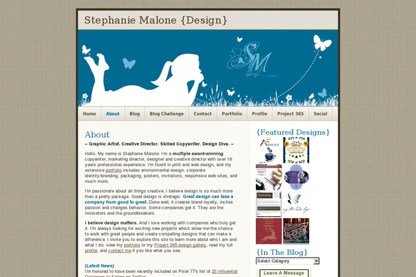 WordPress website example screenshot