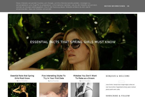Cassia theme site design template sample
