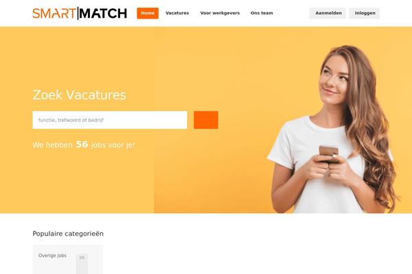 WorkScout theme site design template sample