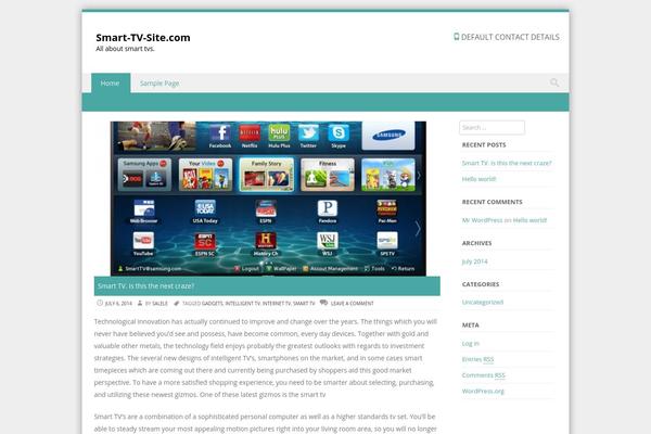 Discovery theme site design template sample