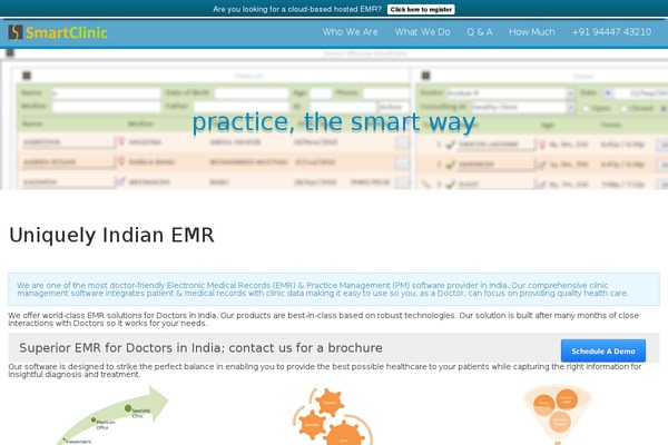 smartclinic.in site used Shoestrap 3