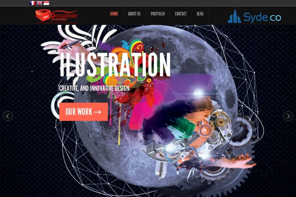 Feather13 theme site design template sample