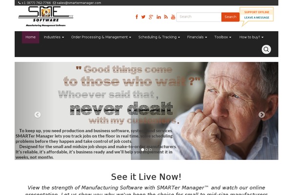 Site using Provide Support Live Chat plugin
