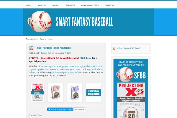 smartfantasybaseball.com site used Live Wire