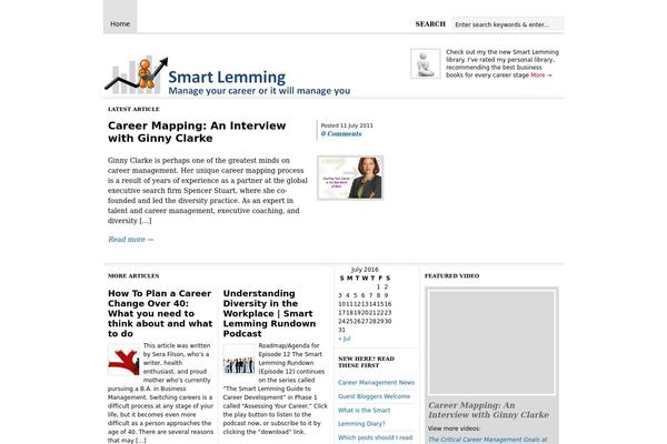 Bloggingstream theme site design template sample