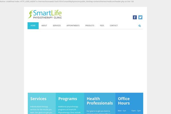smartlifephysio.com site used MediCure