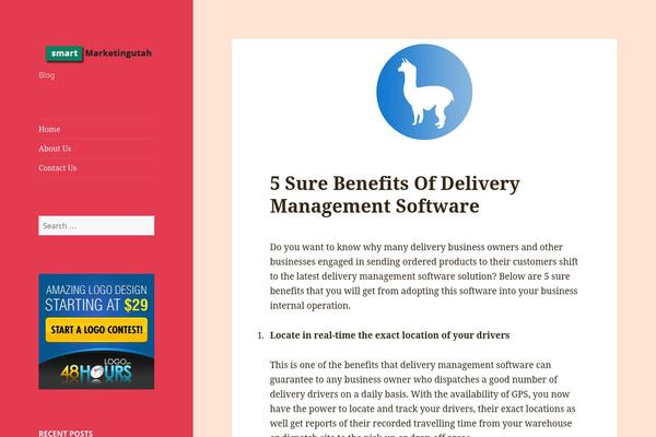 Twenty Fifteen theme site design template sample