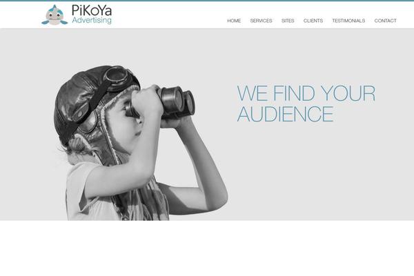 One Page theme site design template sample