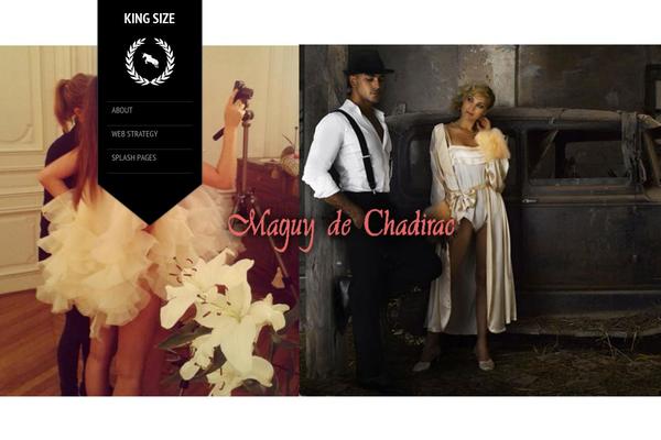 King Size theme site design template sample