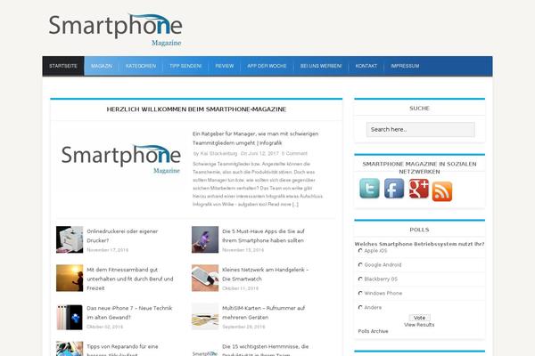 iMag Mag theme site design template sample