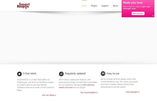 Site using Flap-ad-pro plugin