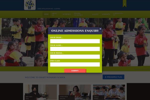 Site using Arscode-ninja-popups plugin